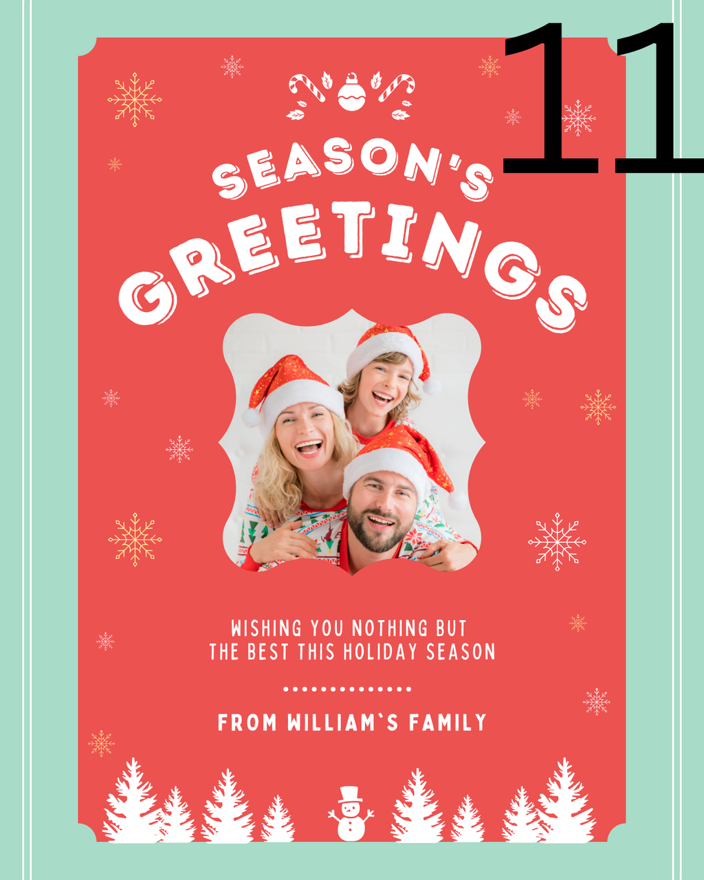 Magnetic Christmas Cards