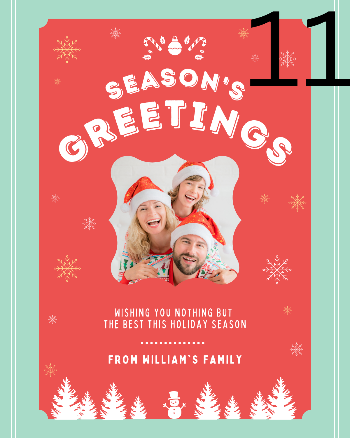 Magnetic Christmas Cards