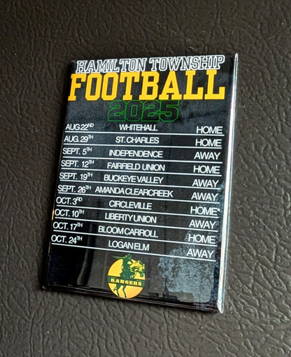 HT Football Schedule |2.5 in x 3.5 in