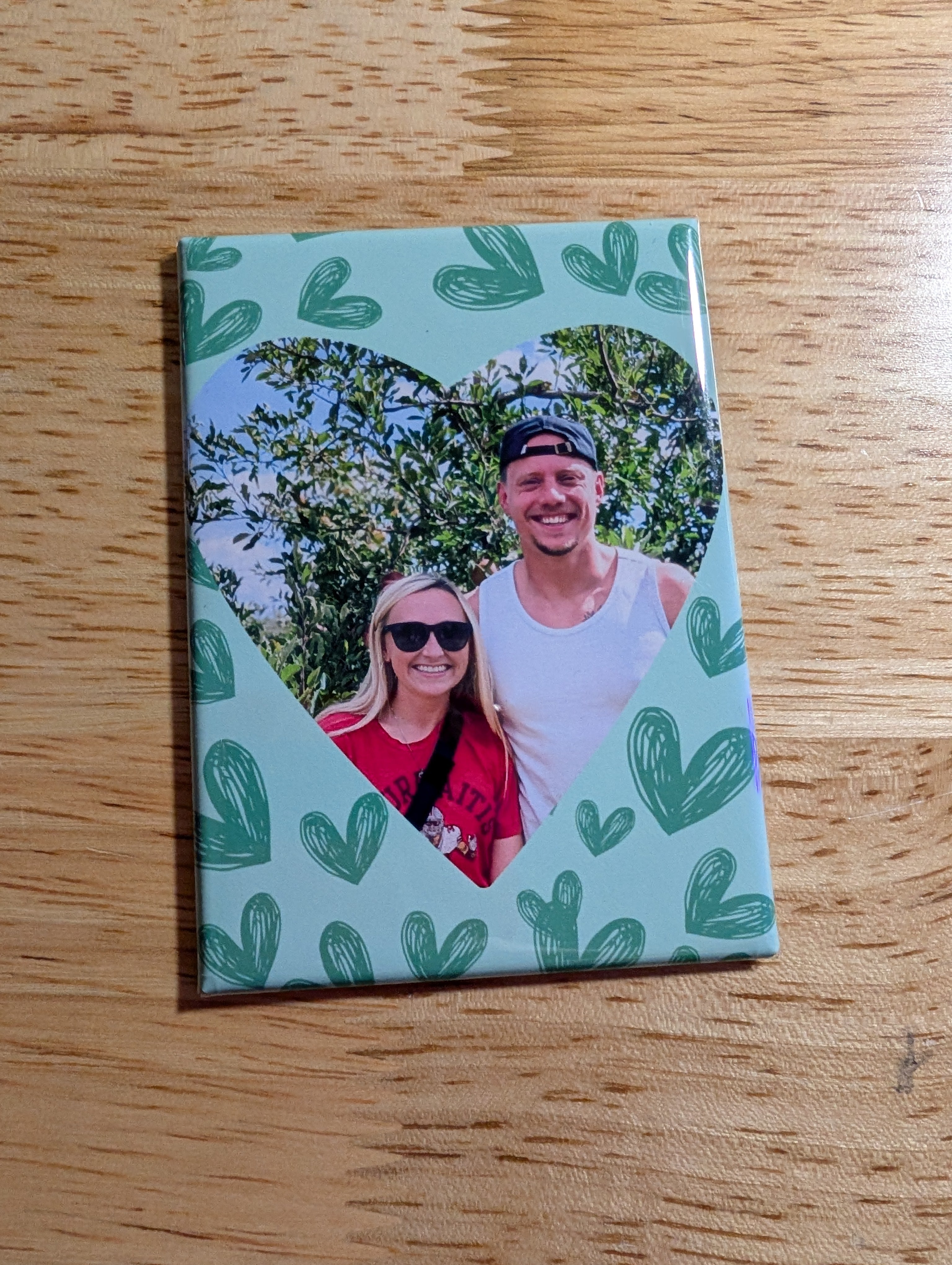 Heart Custom Acrylic Photo Magnet