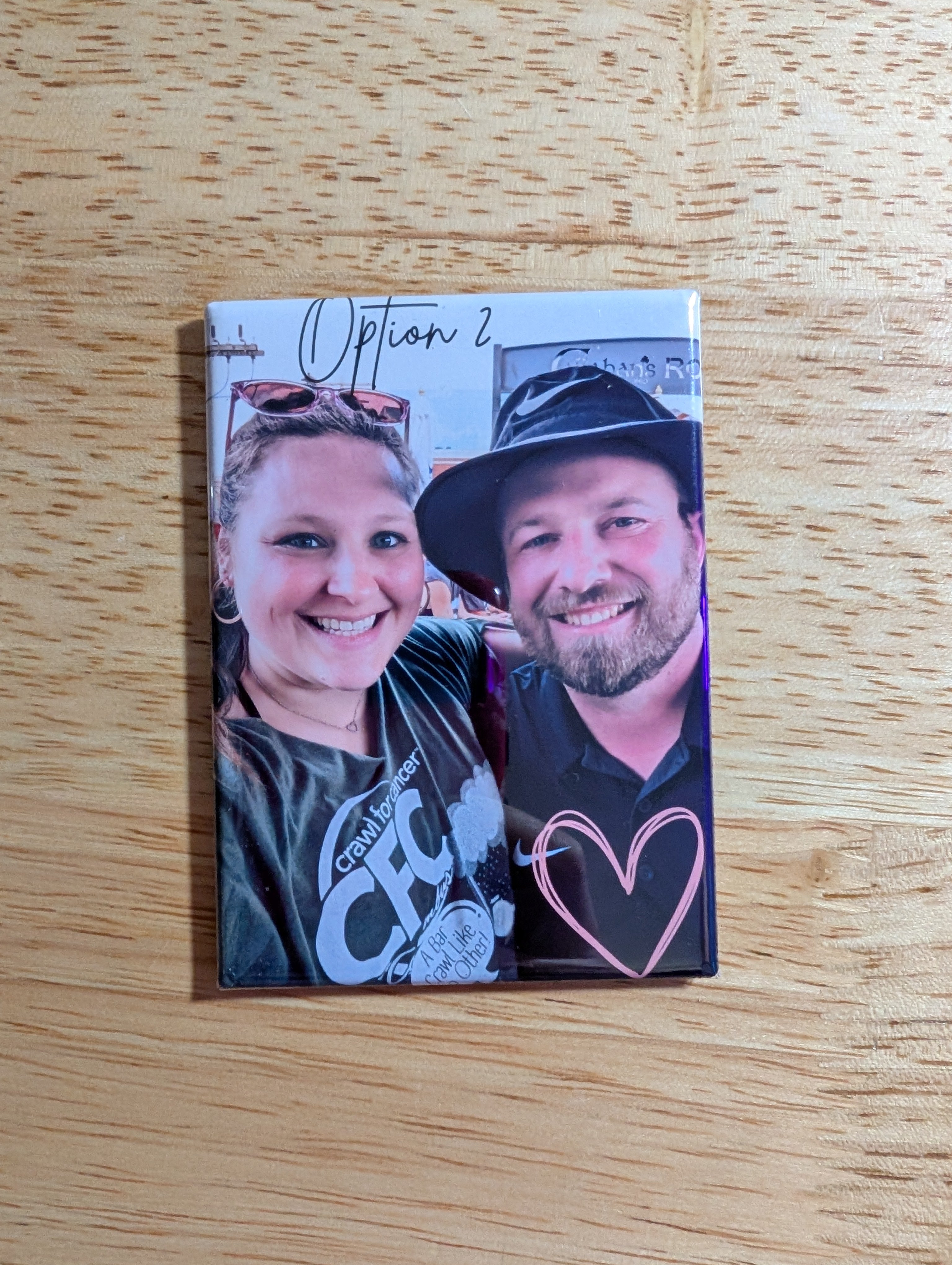 Heart Custom Acrylic Photo Magnet