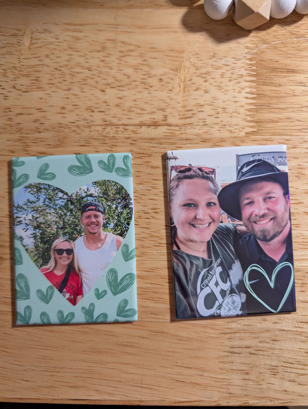 Heart Custom Acrylic Photo Magnet