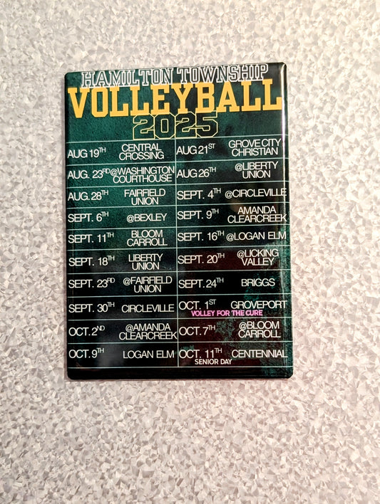 HT Volleyball Schedule |2.5 in x 3.5 in (Fundraiser)