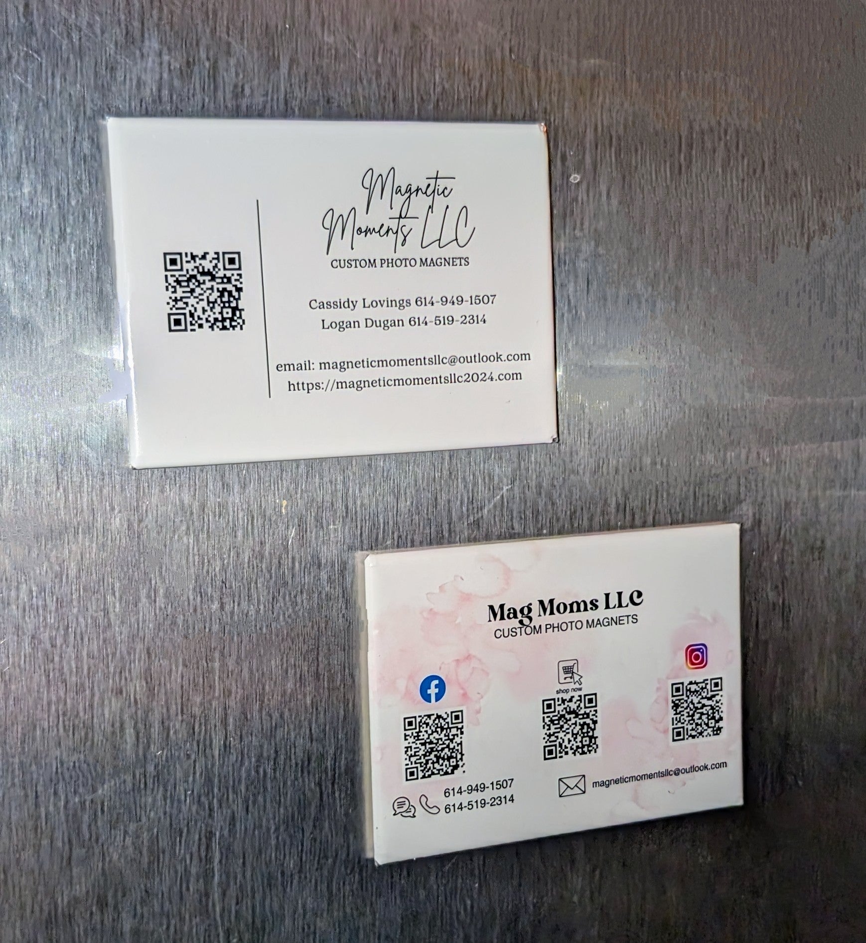 Magnetic Business Cards- Hard Acrylic Surface | 2.5 in x 3.5 in |