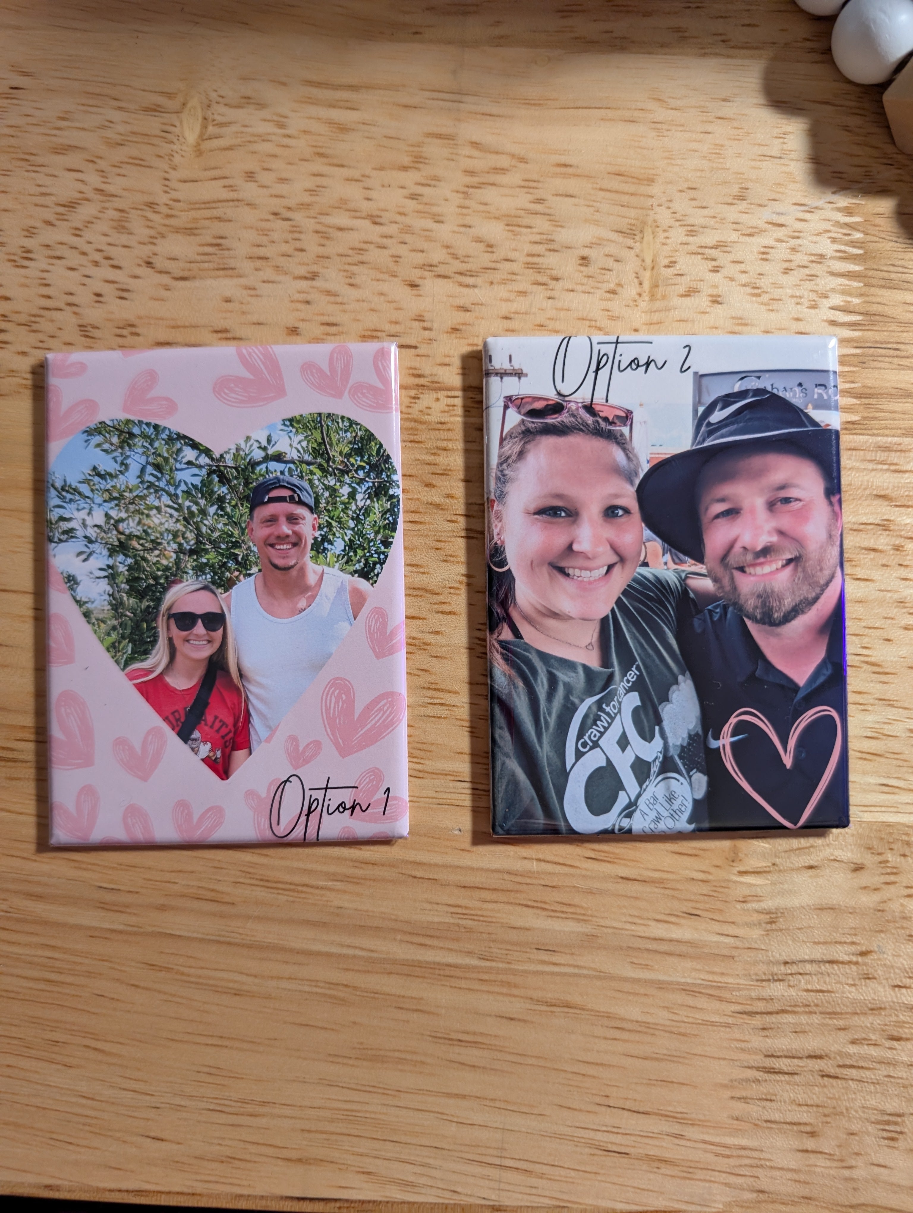 Heart Custom Acrylic Photo Magnet