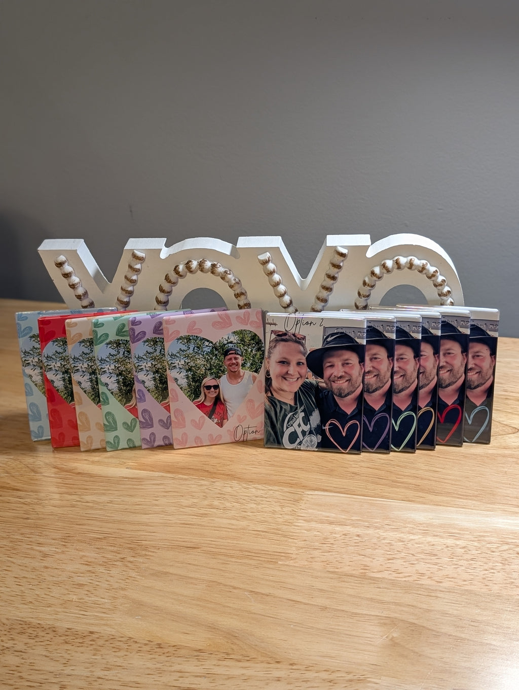 Heart Custom Acrylic Photo Magnet