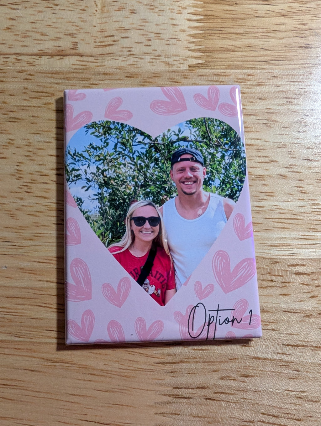 Heart Custom Acrylic Photo Magnet